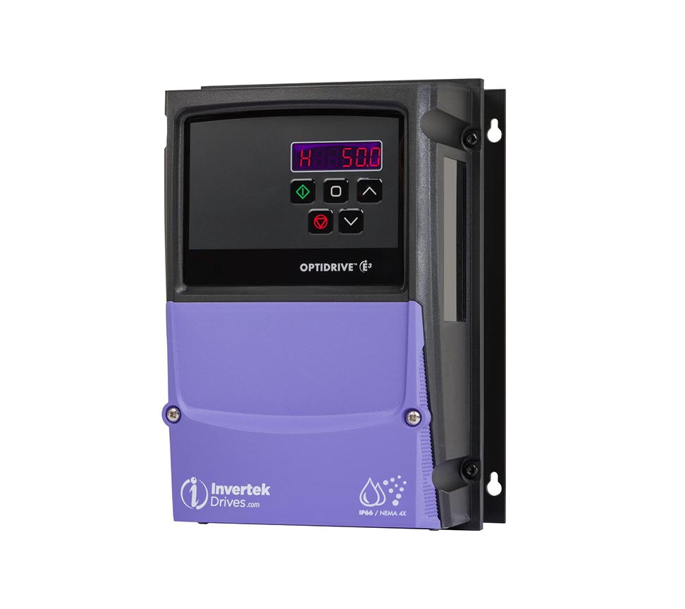 Invertek ODE-3-120070-1F1A-01 Optidrive E3 0.75kW IP66 Non Switched Outdoor Rated